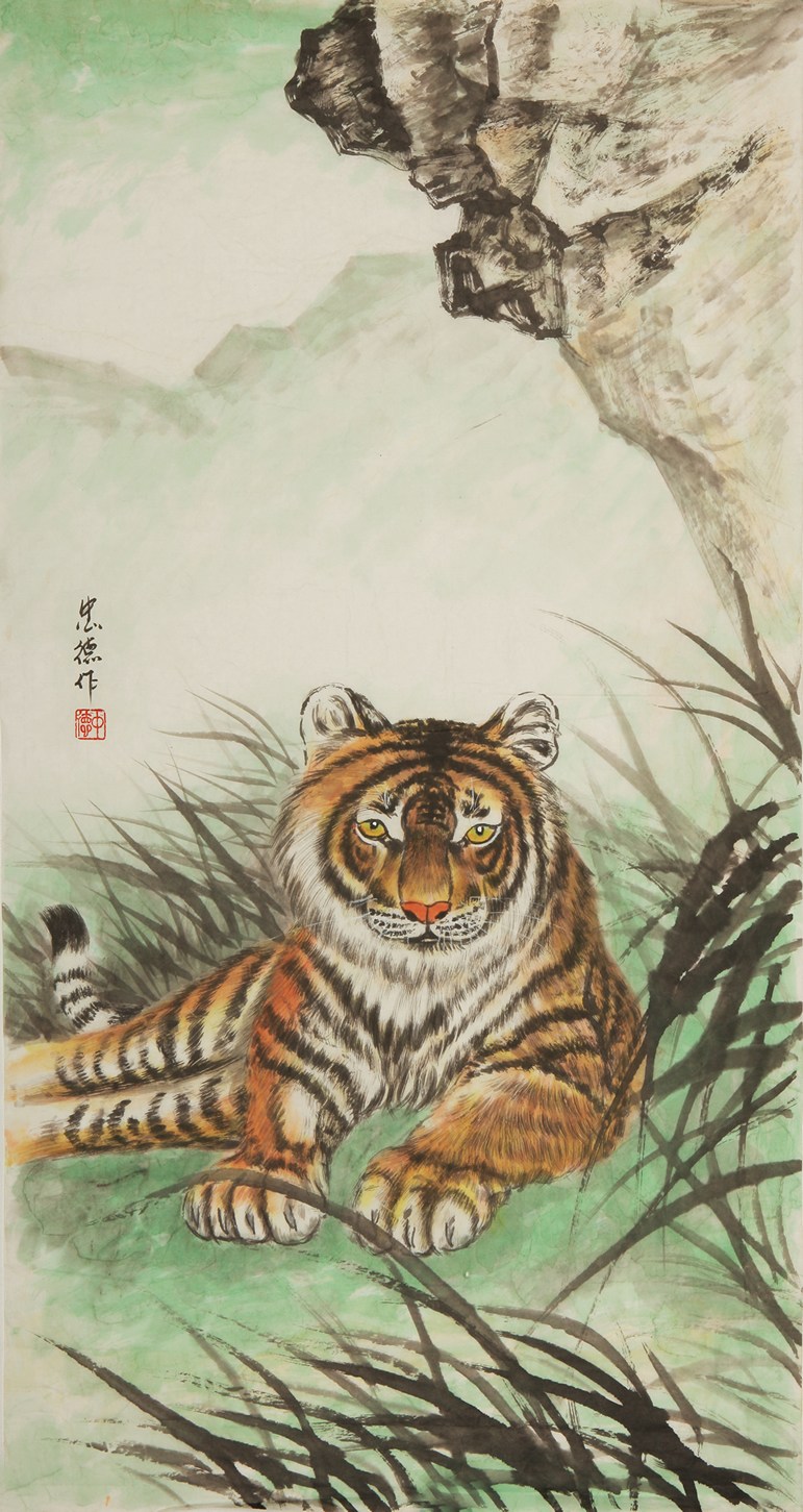 易从网网的陆忠德在虎画艺术的道路上孜孜追求,锐意创新,力求挖掘虎