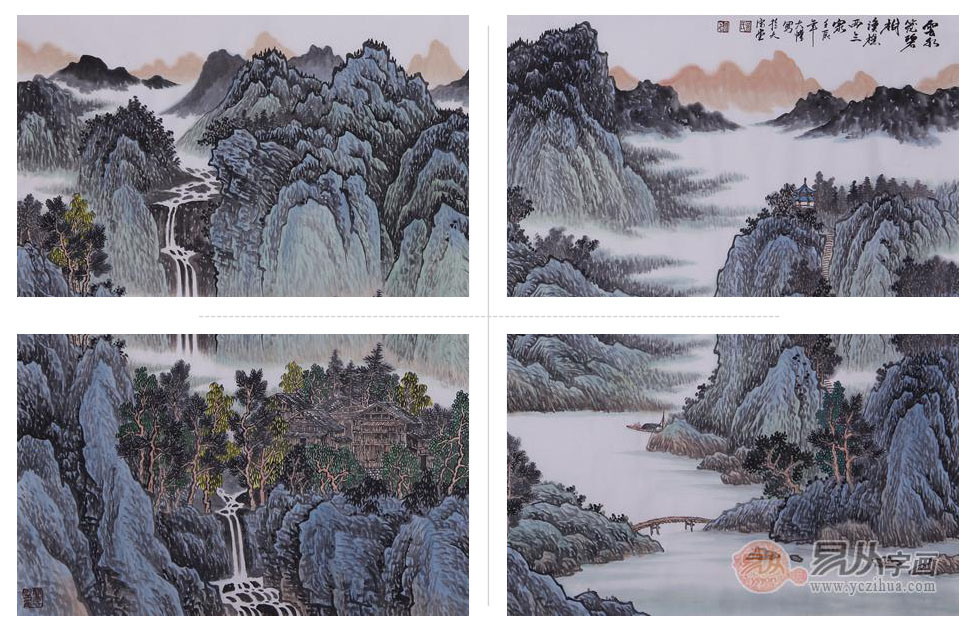 客厅宜挂什么画 国画山水是首选