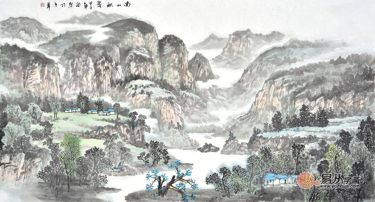 客厅宜挂什么画 人财两旺山水画