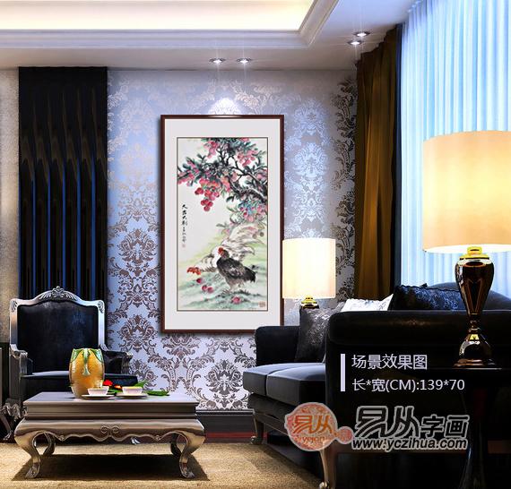 山东名人字画 石开花鸟画作品赏析