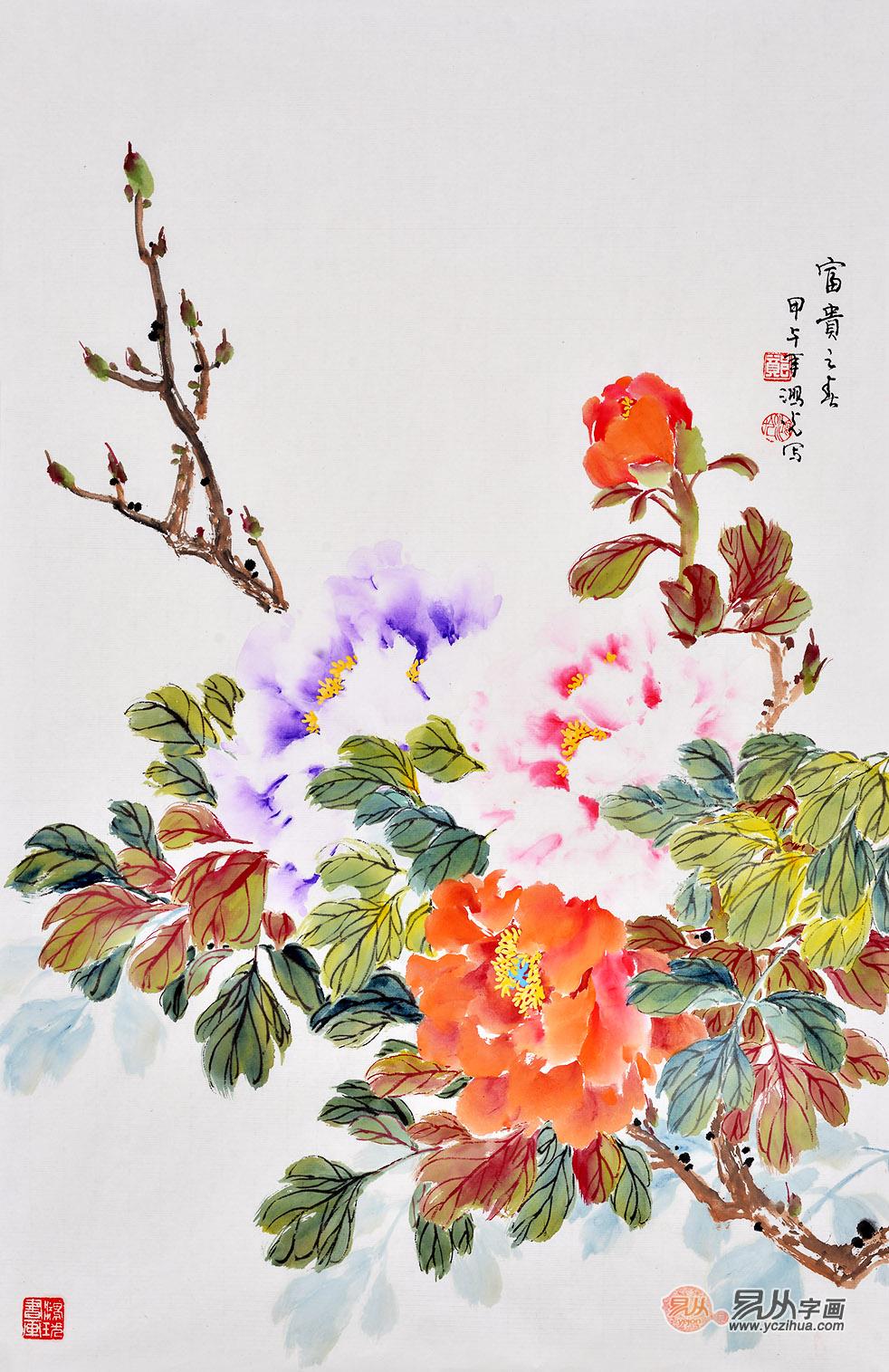 国画牡丹谁画的最好 名家字画出售