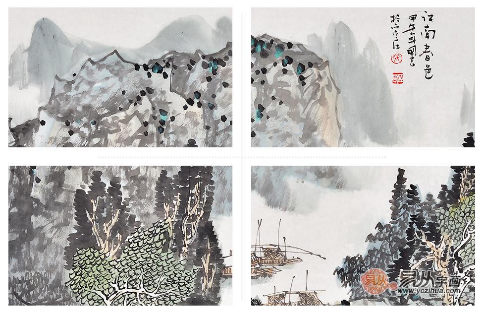 当代名家张国良山水画欣赏