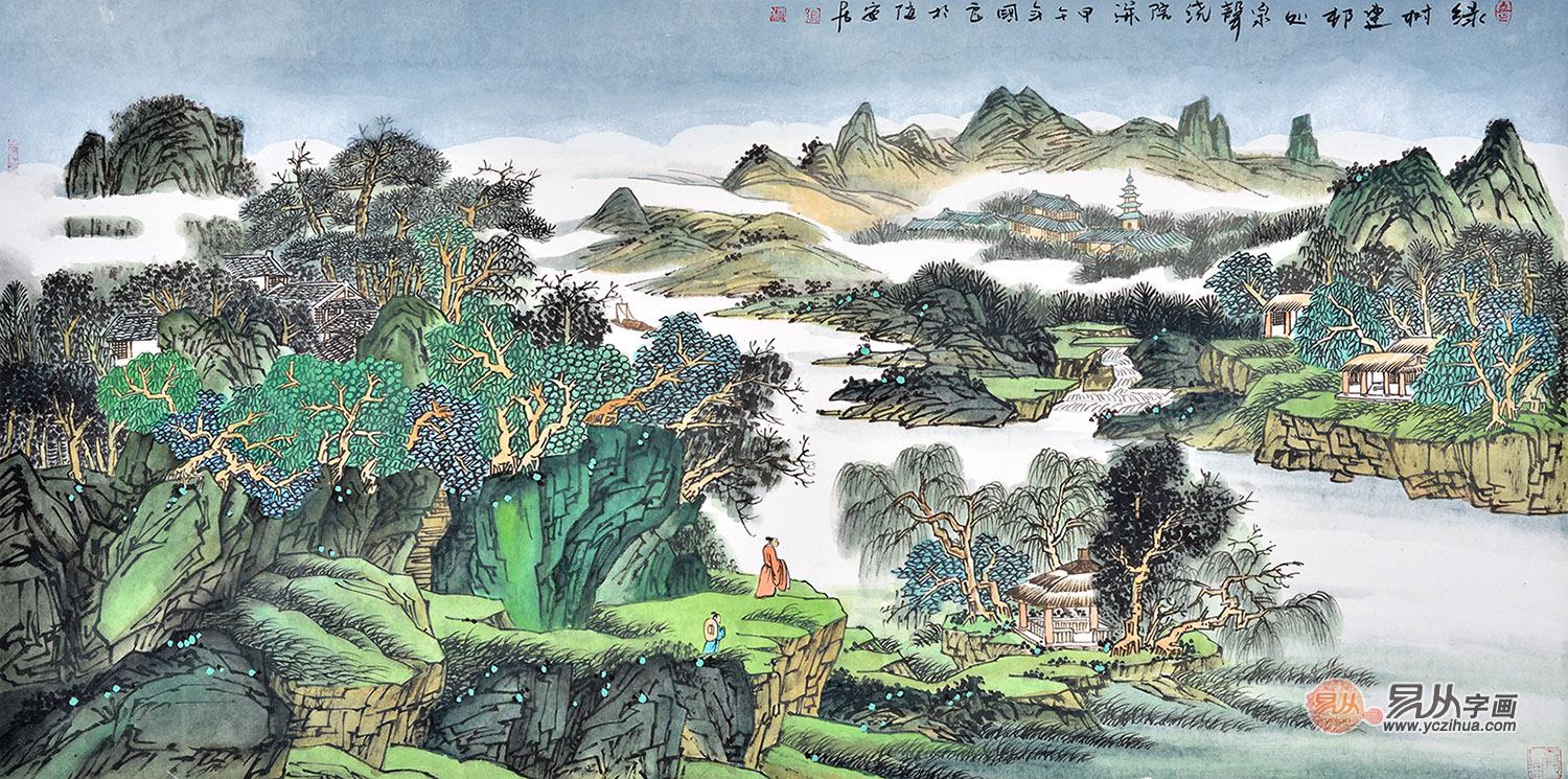 国画作品欣赏 图话国画山水