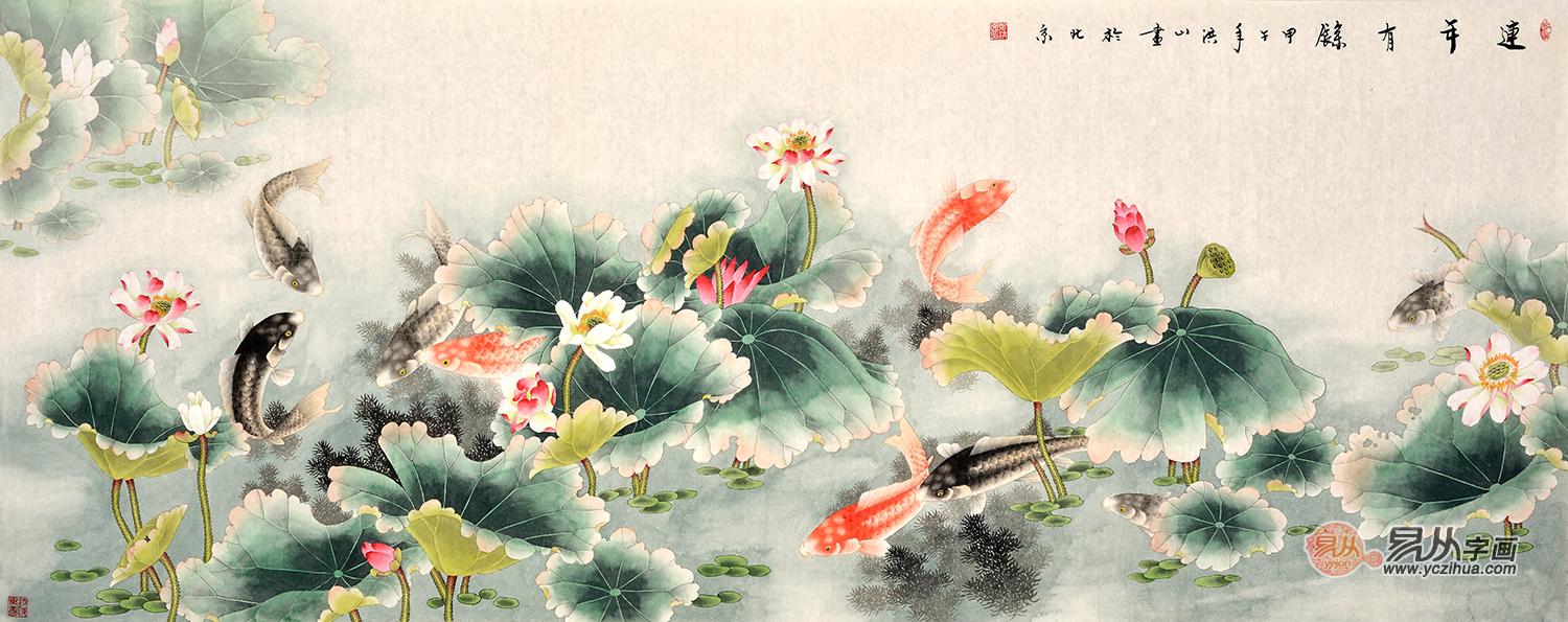 适合家里挂的字画 仇谷花鸟画作品 北京轩易德文化传播有限公司的
