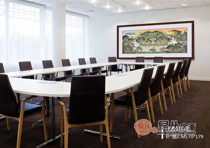 财务部的办公室挂什么画好