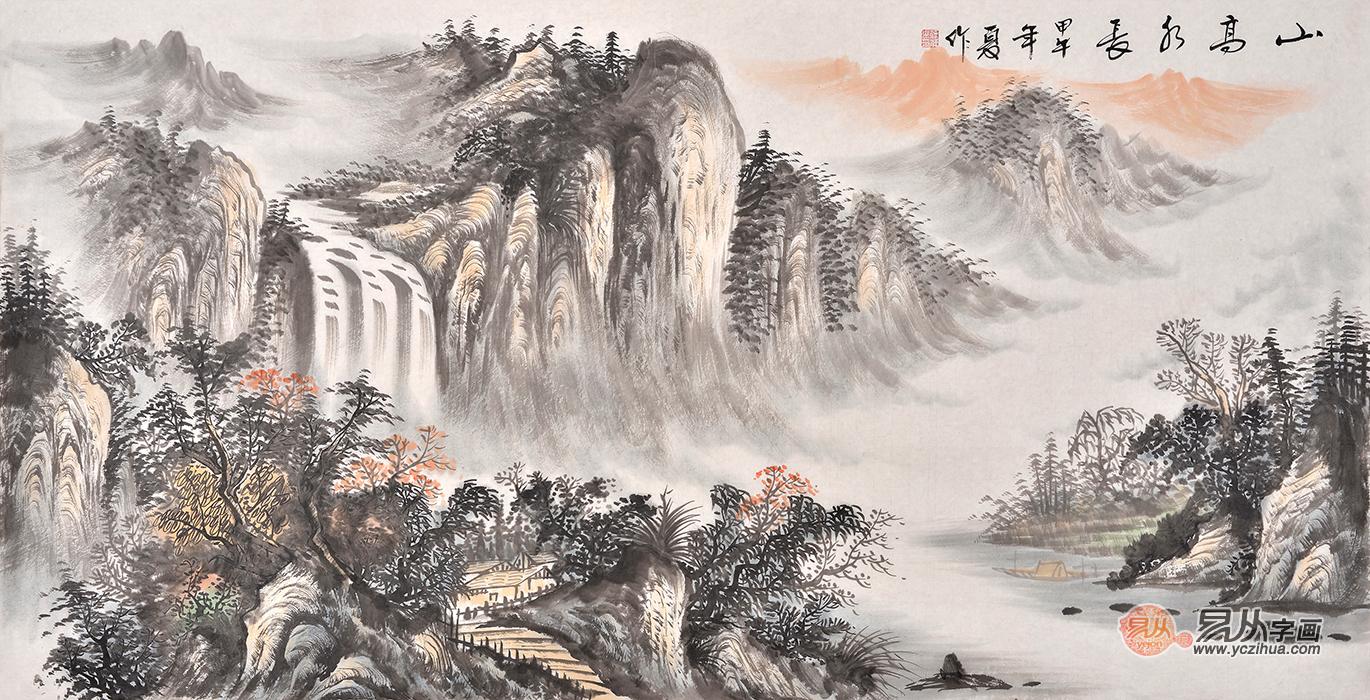 络画大师蒋伟写意山水画欣赏