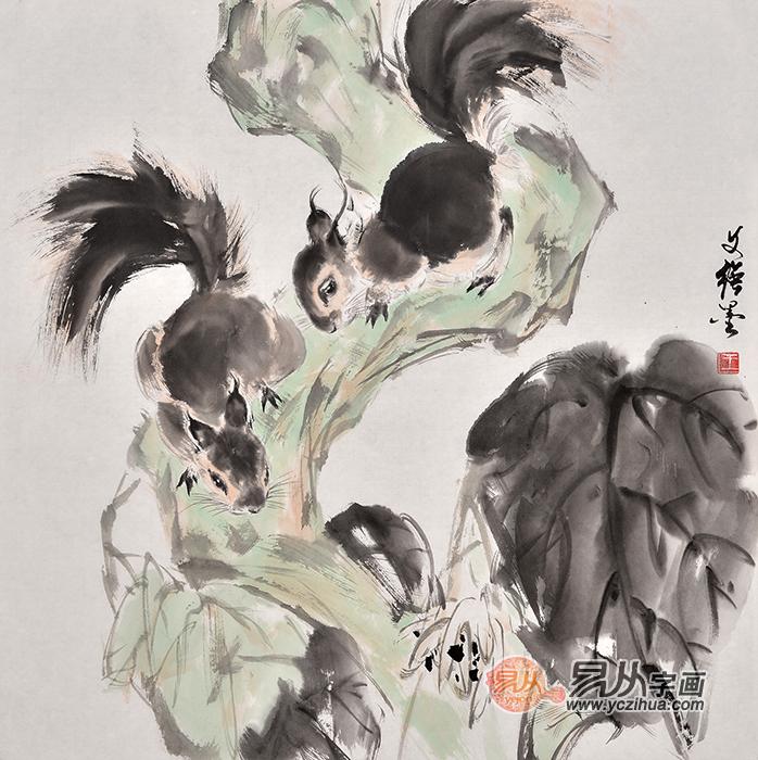 充满灵性与自由的国画动物画