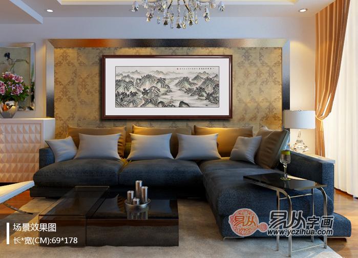 家庭装修选择现代简约客厅装饰画