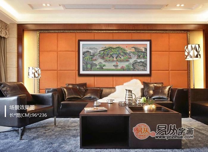 家中挂什么画好 简约大气山水画