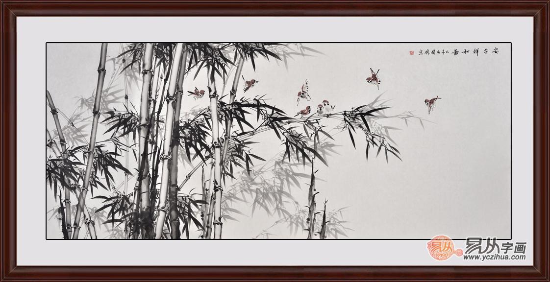 客厅沙发背景墙挂什么画 秀色可餐山水画
