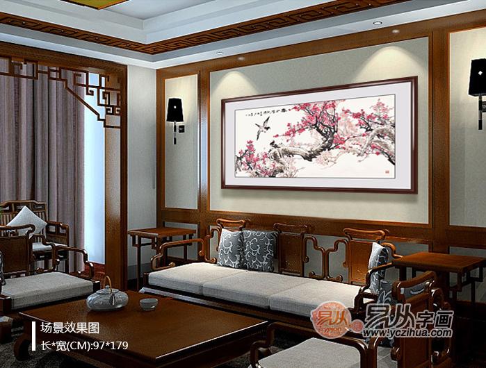 家居客厅装饰画选择什么花鸟字画好