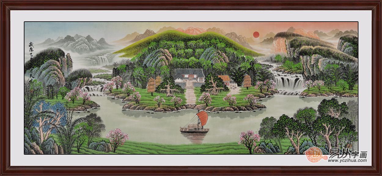 家中选择什么样的装饰画合适 旺财改运山水画