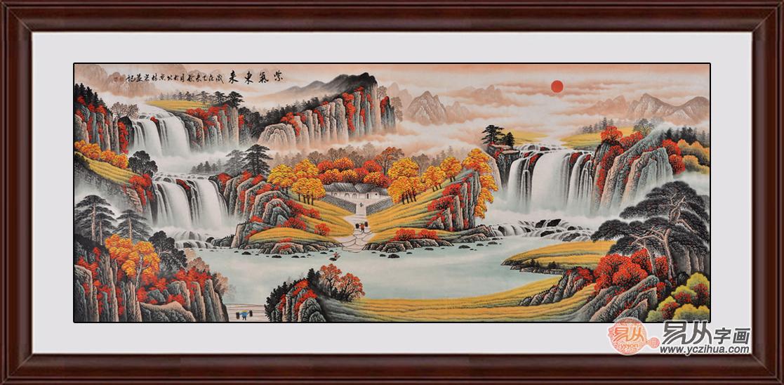 家中选择什么样的装饰画合适 旺财改运山水画