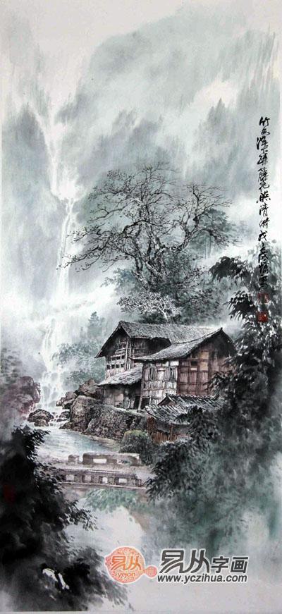 《彩澈云南·2011年四川名家工笔画精品展》 三,孙成慷山水画