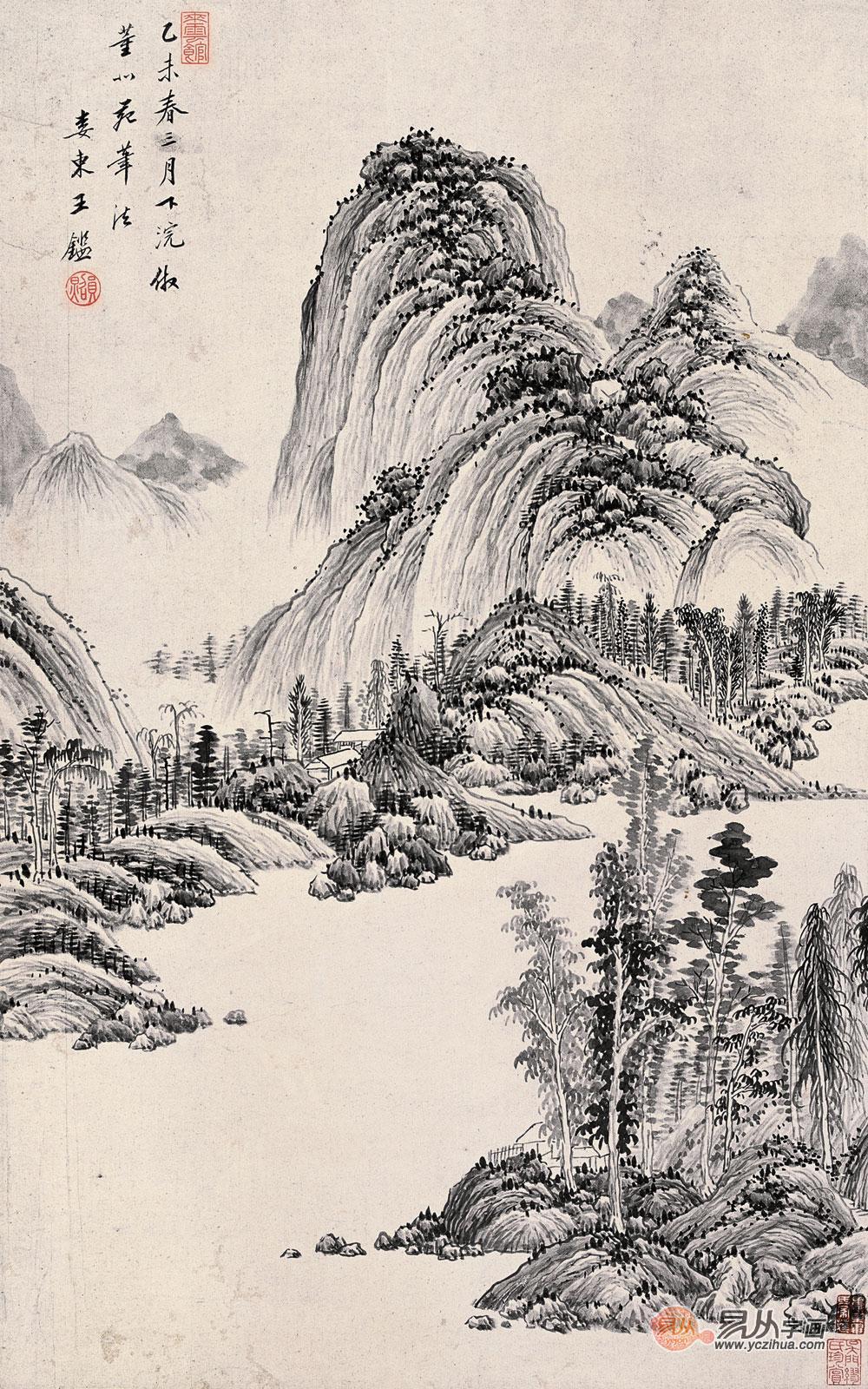 董源山水画