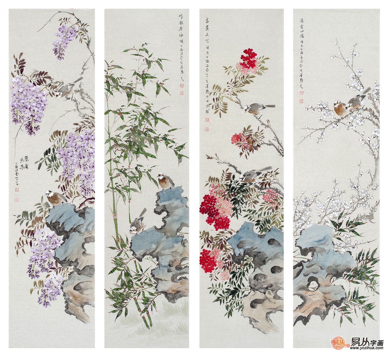 美女画家许芬的花鸟画:笔墨生动 花鸟有意