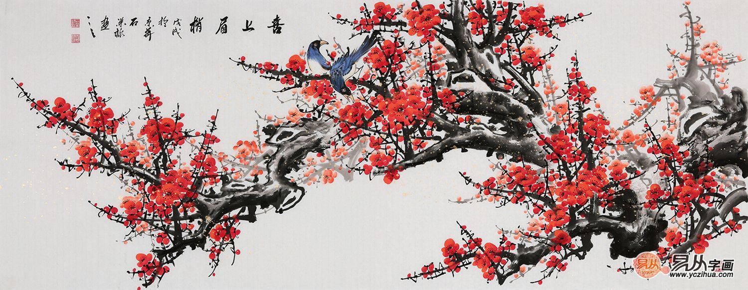朋友搬新家送什么礼物好 名家手绘花鸟画表心意