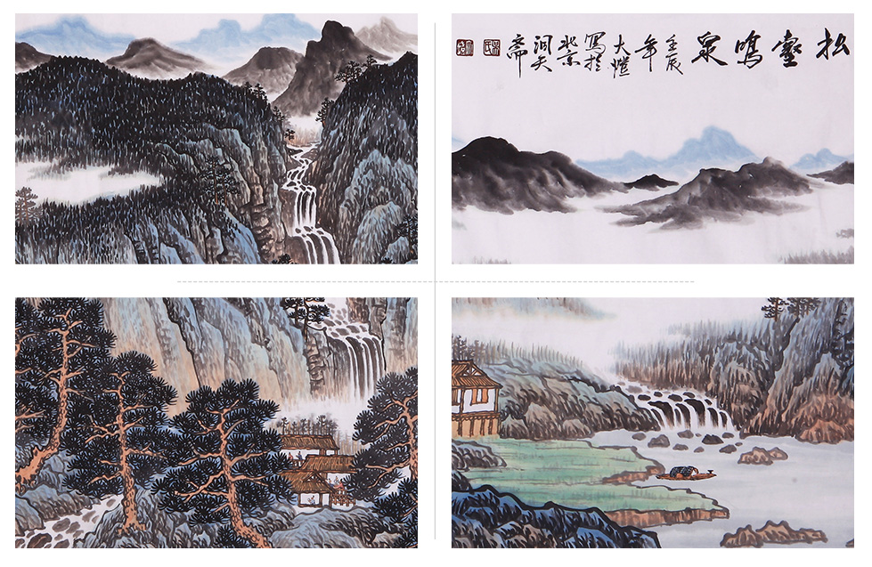 客厅挂画选择山水画