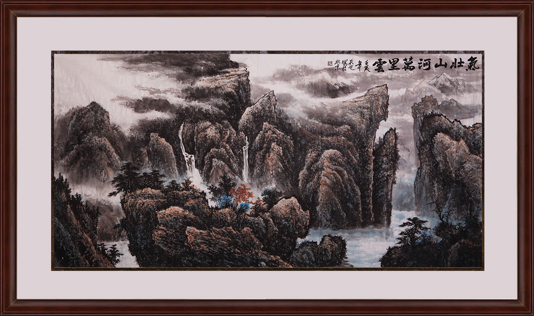 山水画送亲朋好友怎么样