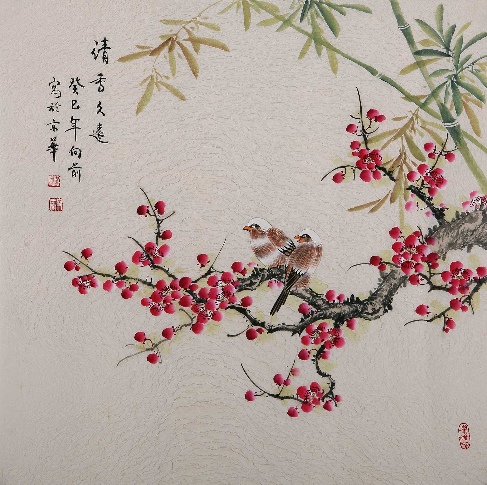 家里客厅想放一副画，放什么画比较好，国画花鸟画