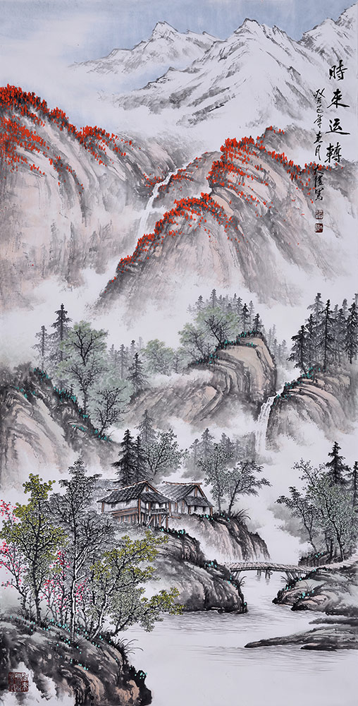 餐厅装饰画就选山水画