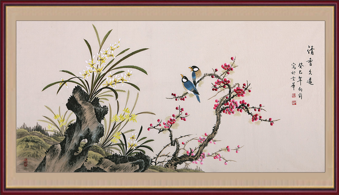 国画喜鹊