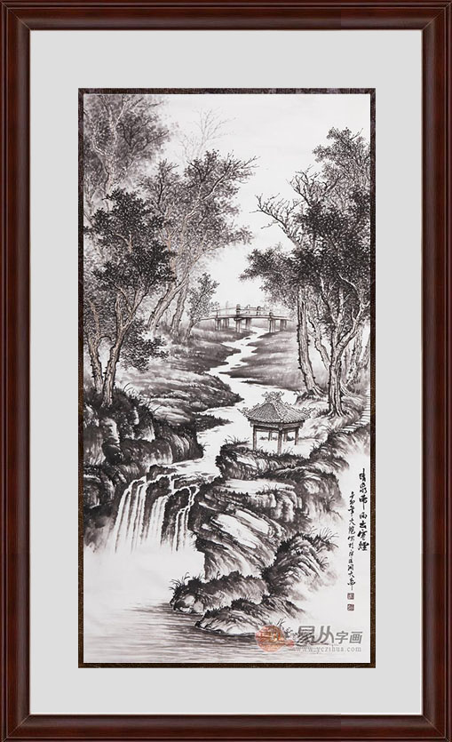 走廊适合挂什么画 意境幻美山水画