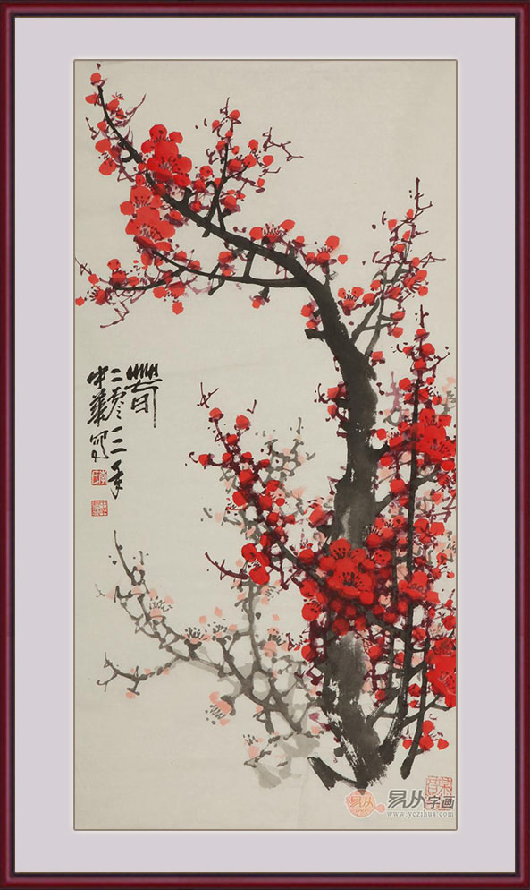 怎样欣赏国画梅花画