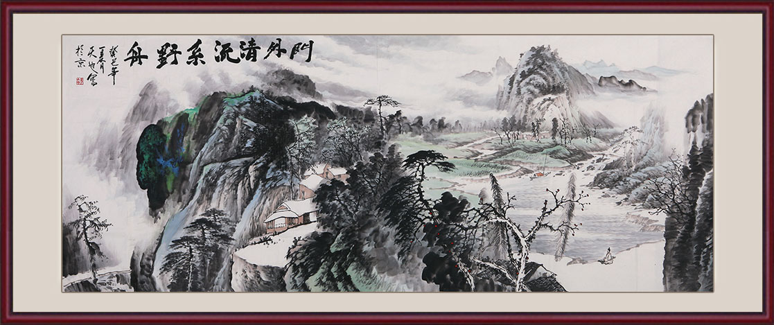 客厅沙发背景挂什么画