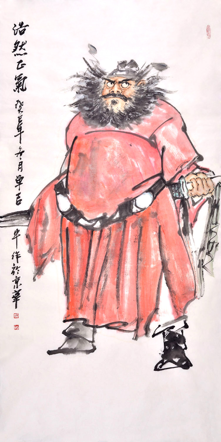 钟馗人物画挂在什么哪合适