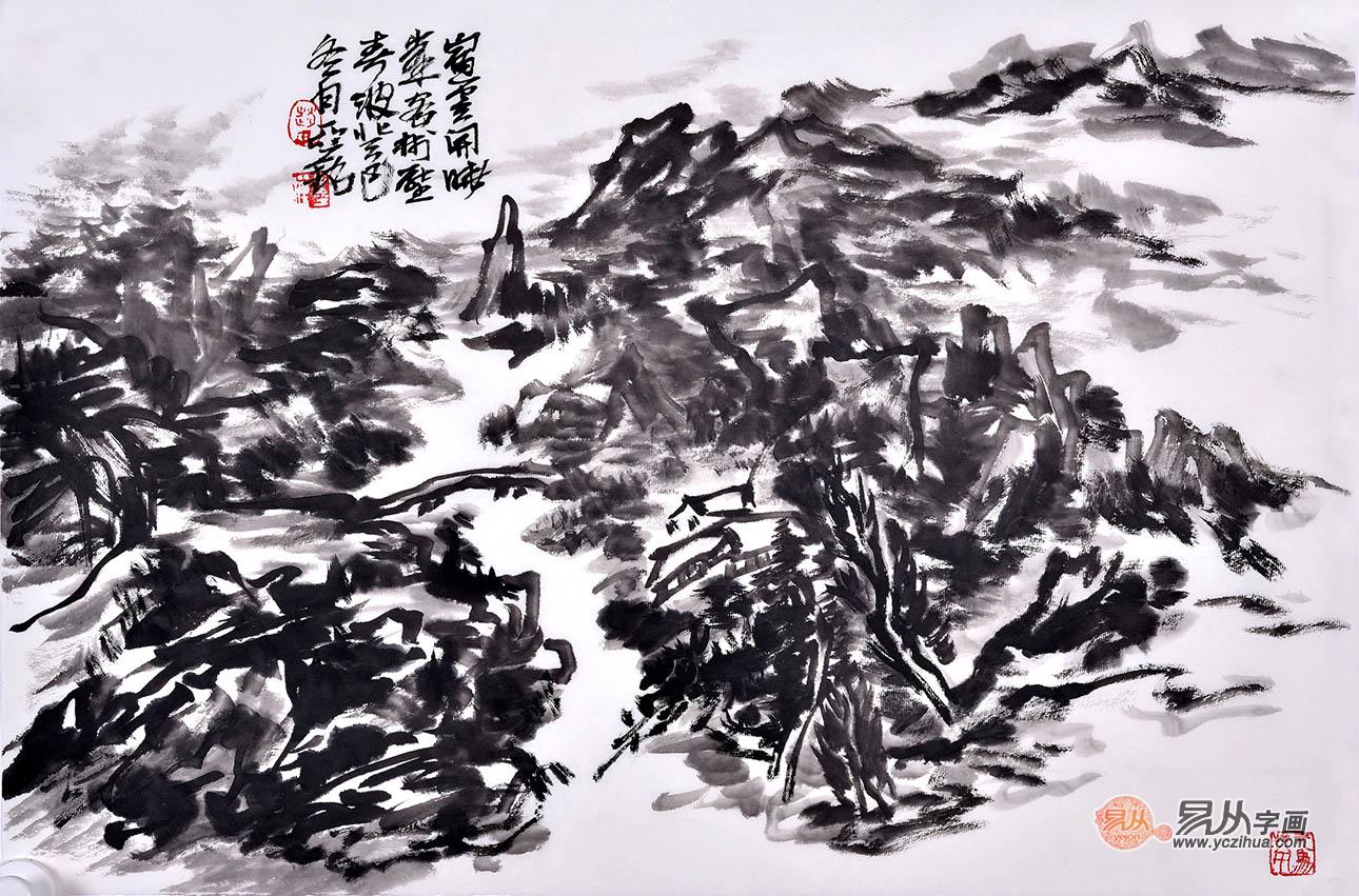 焦墨山水画大师赵亚铭作品鉴赏