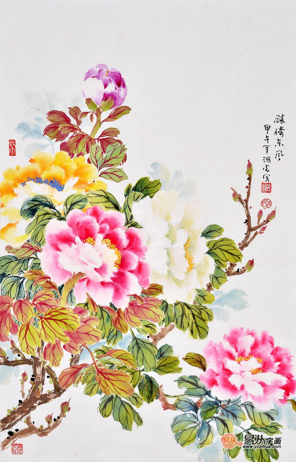 客厅挂花鸟画好吗 客厅装饰画 工笔画 办公室挂画 名人字画收藏