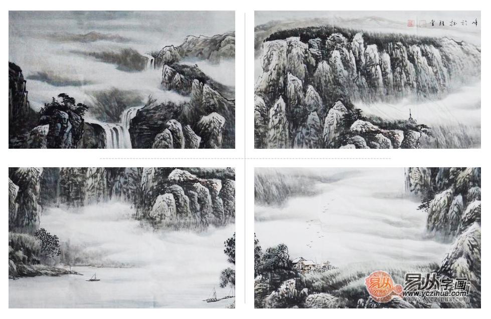 客厅挂什么国画好 为您推荐山水画