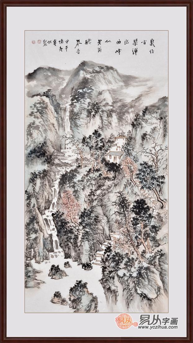 走廊尽头挂什么画好 选择国画山水画