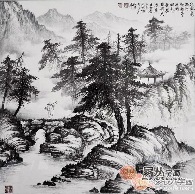 山水画花鸟画风景画适合挂家里吗