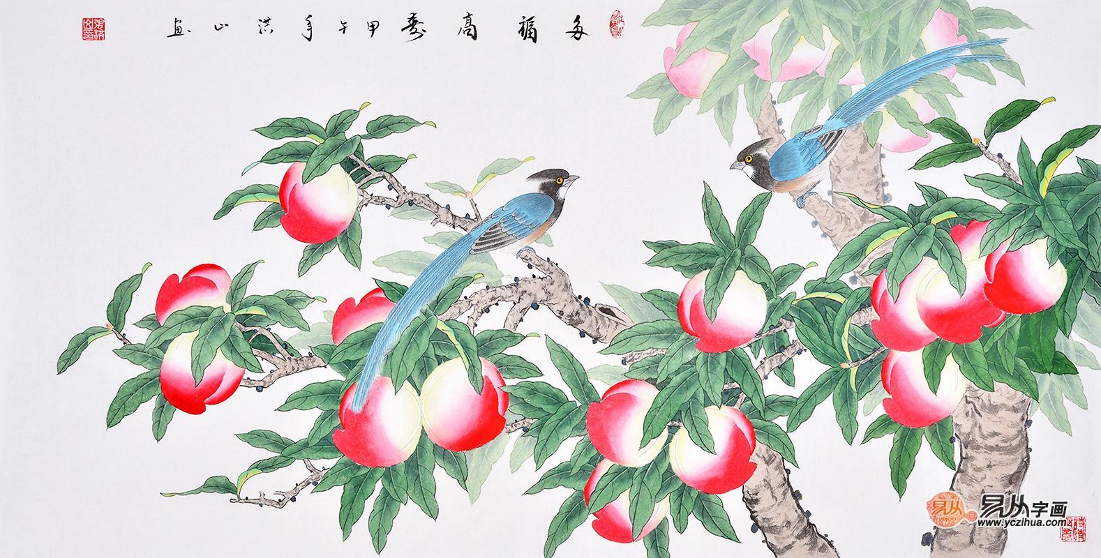 张洪山花鸟画价格 花鸟画图片 易从花鸟画