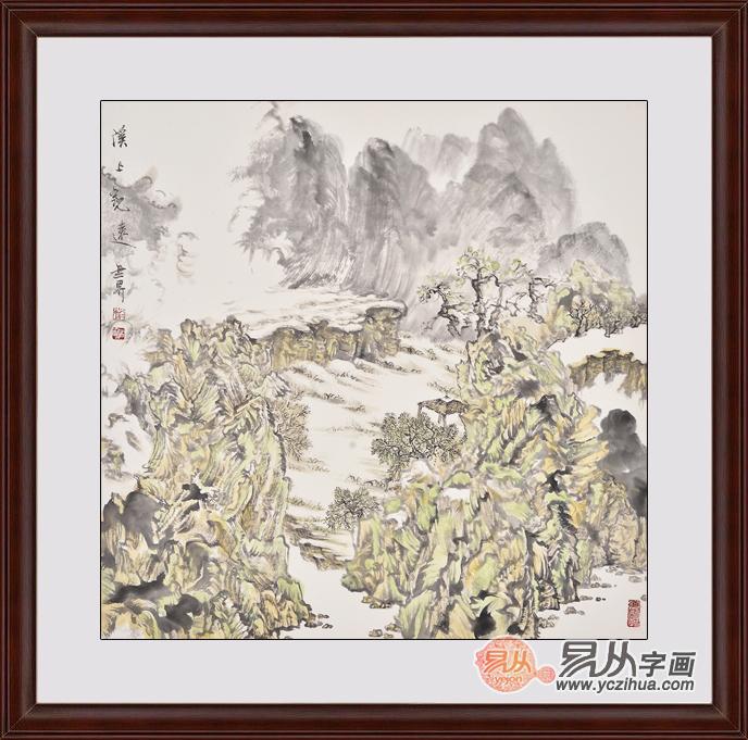 玄关装饰山水画