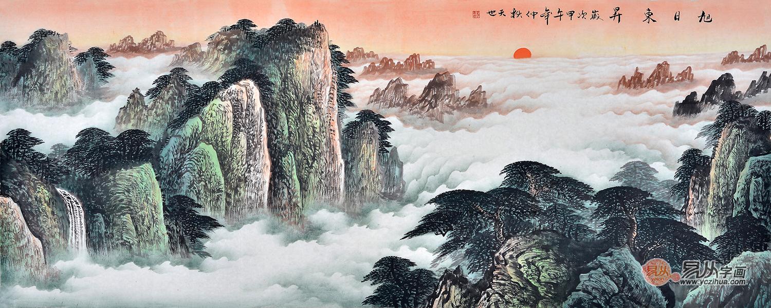 当代名家易天也山水画欣赏