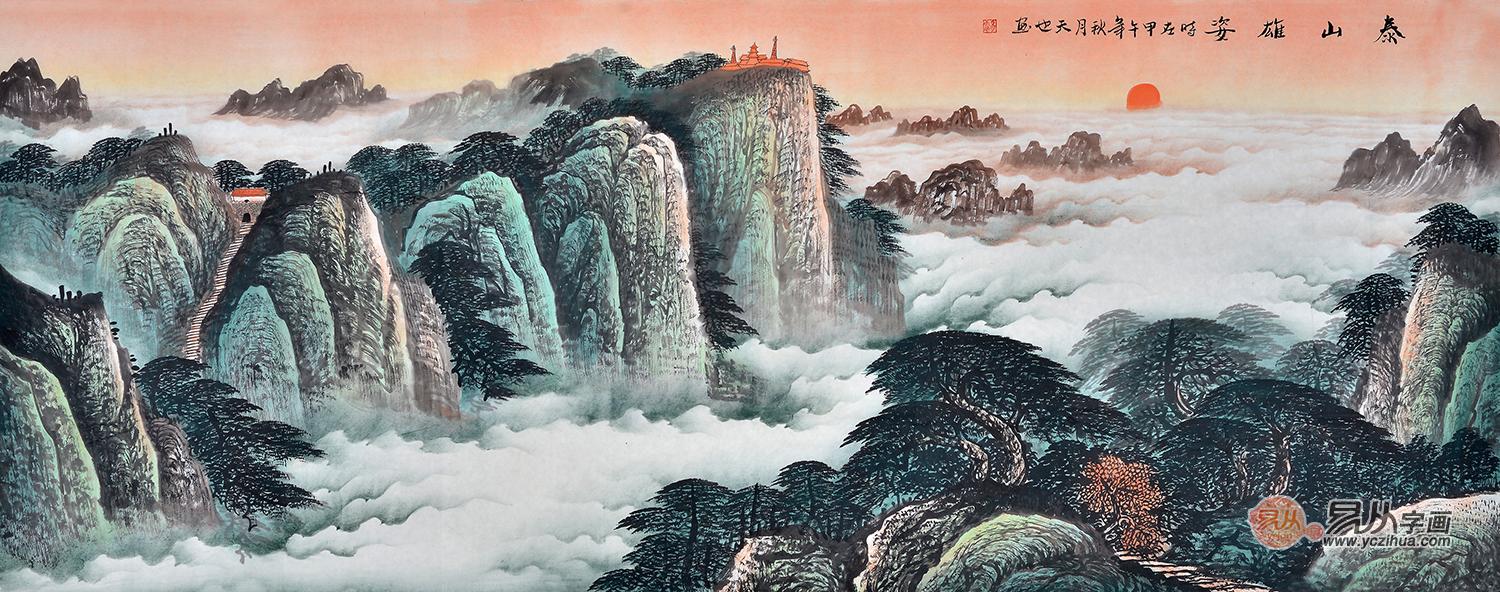 客厅挂画风水知识 国画山水画