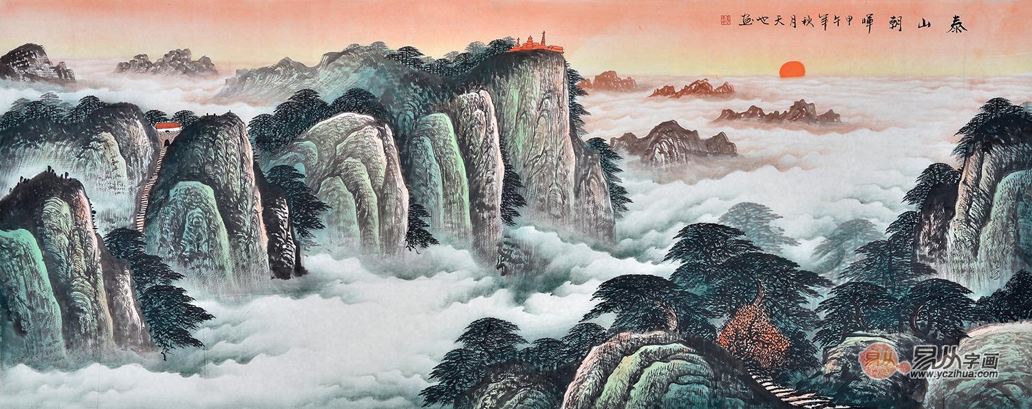 客厅装饰山水画 国画山水画欣赏