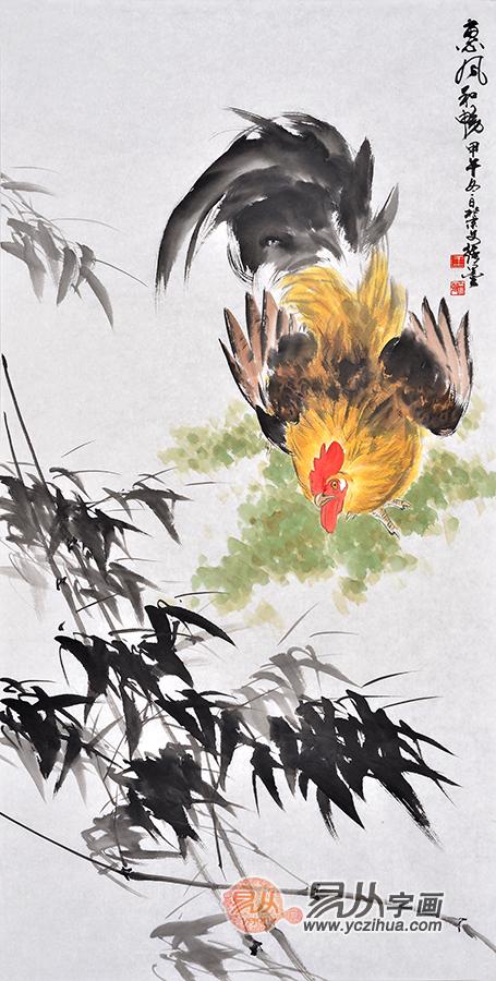 当代雄鸡图名家画作赏析