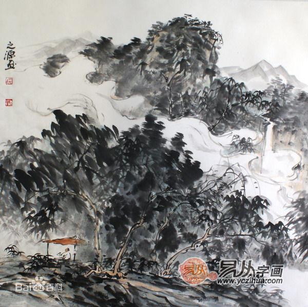 林之源山水画欣赏