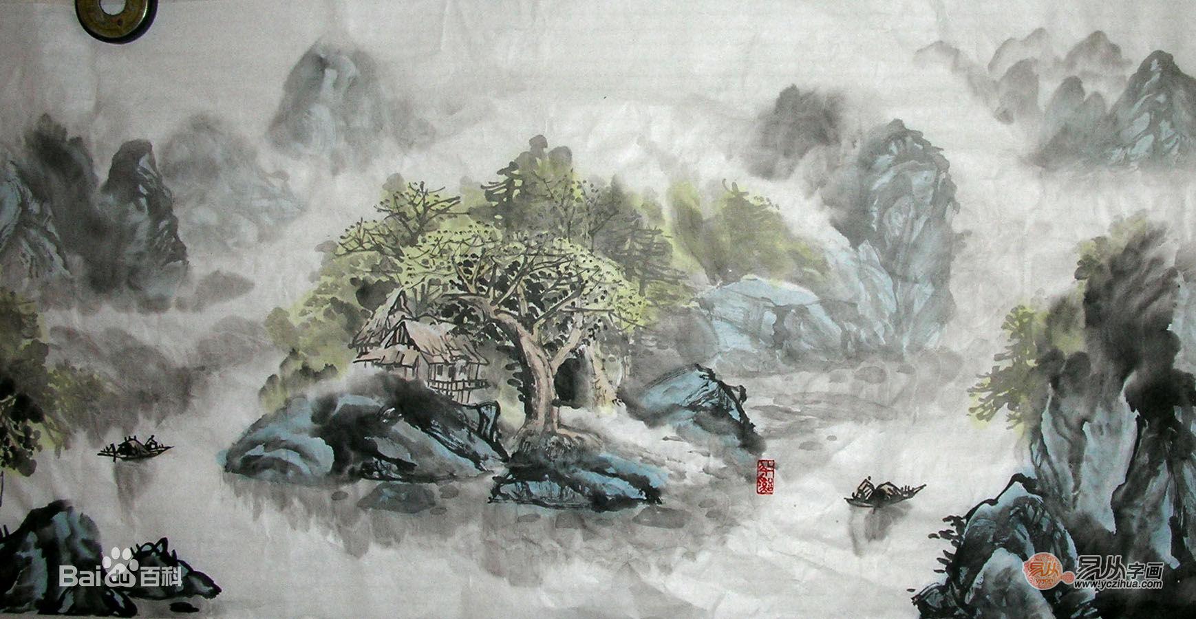 林之源山水画欣赏