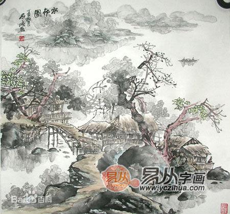 林之源山水画欣赏
