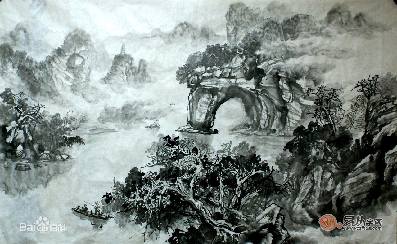 林之源山水画欣赏