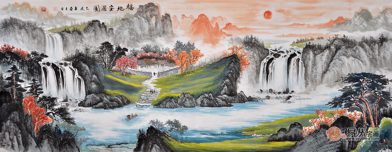 客厅挂画风水知识 国画山水画