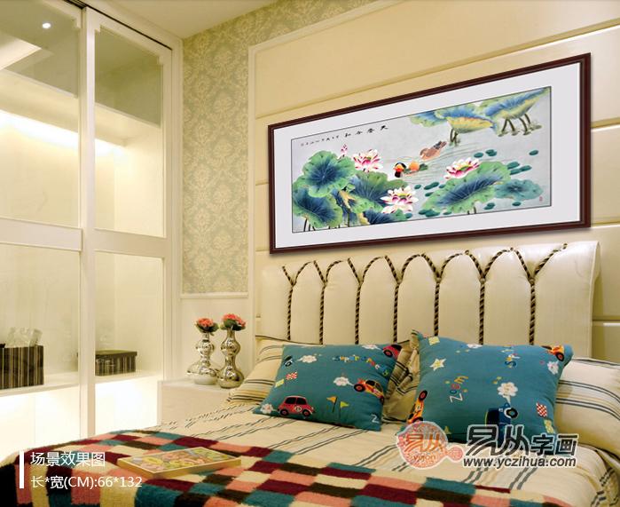 唯美卧室风景画  装饰家居国画花鸟画是首选