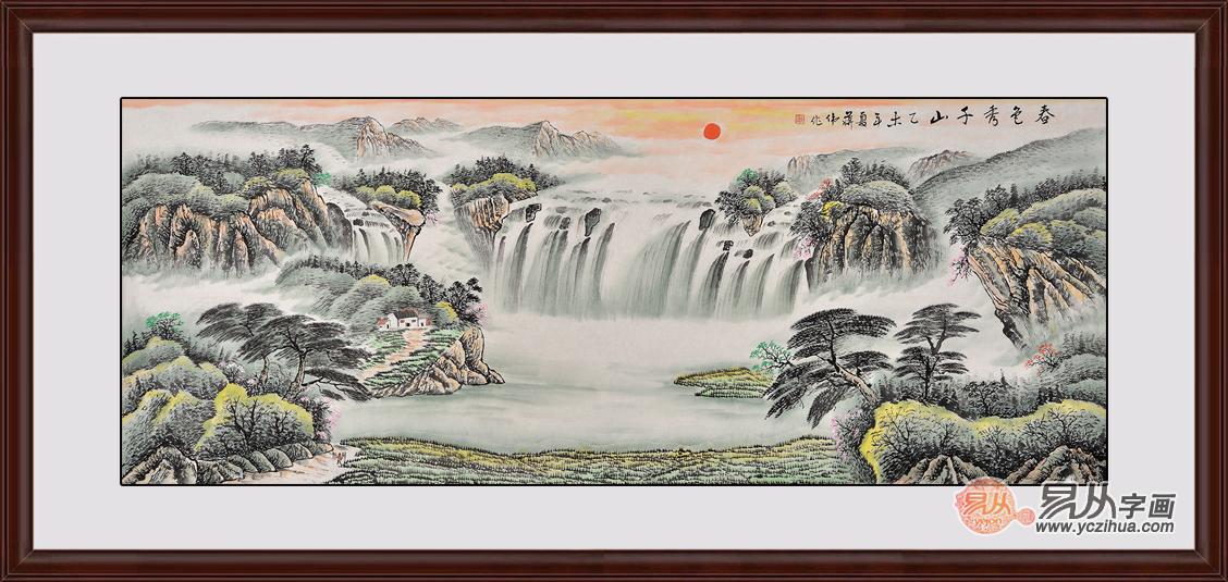 高端大气 客厅墙上挂画