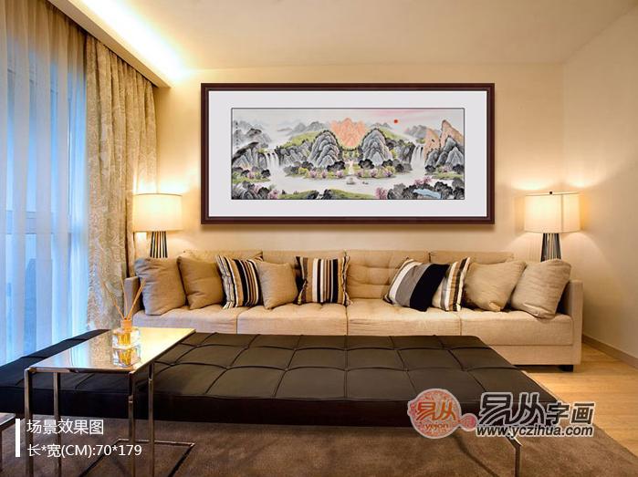适合客厅的挂画 国画山水画