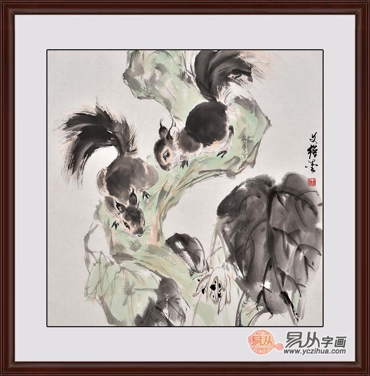 玄关风水挂画选择 国画动物画更合适